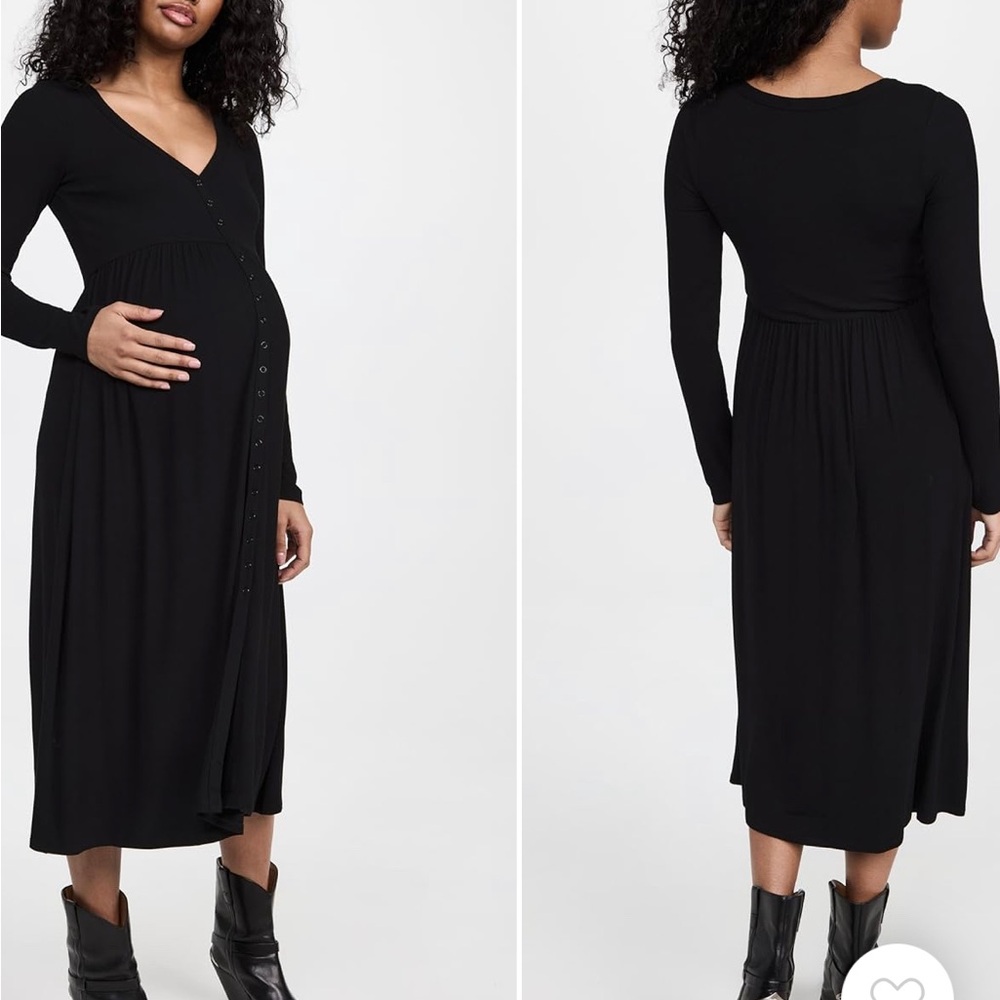 HATCH the softest rib nursing dress